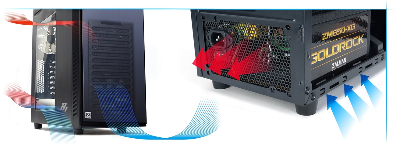Zalman R1 czarna USB 3.0 z oknem - Obudowy do komputera